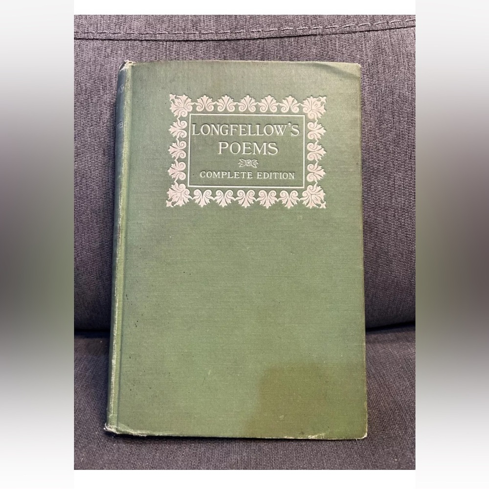 Longfellow's Poems Complete Edition Henry Wadsworth Longfellow 1891  Hardcover